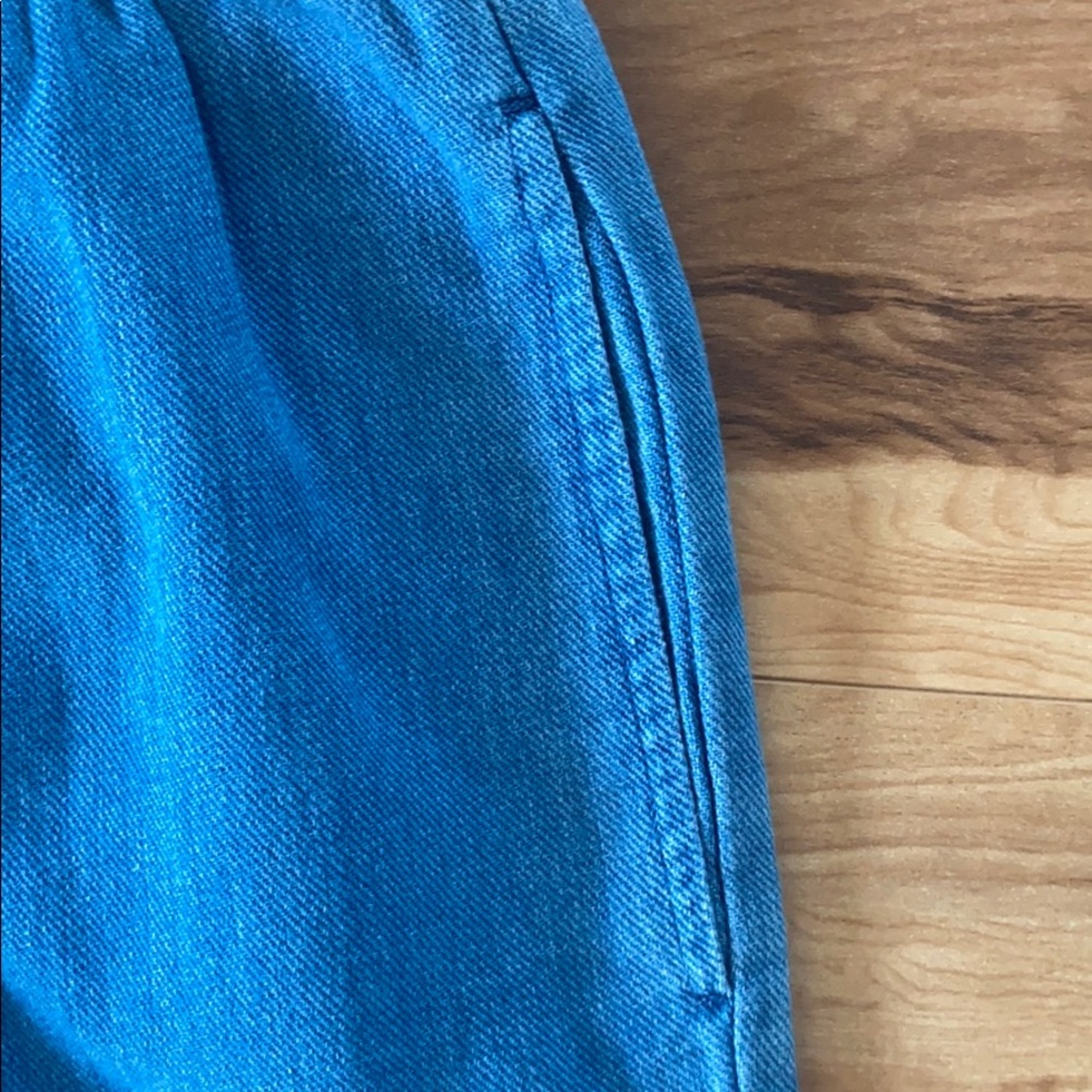 Madewell Indigo Smocked Huston Pull-On Crop Pants - Picture 6 of 16